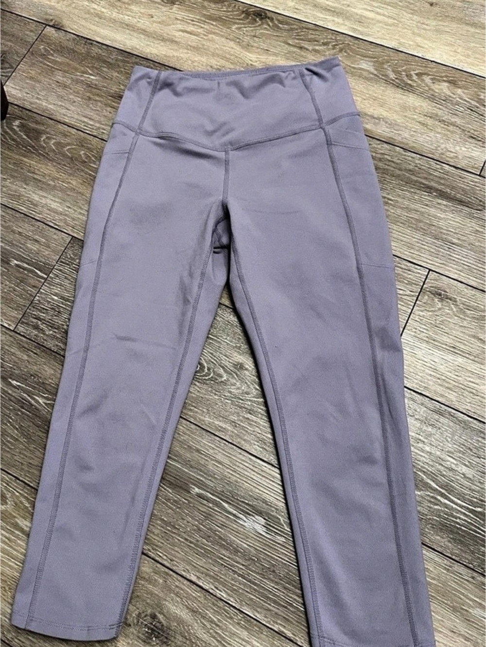 Zella Live In High Waist Crop Leggings Purple Medium